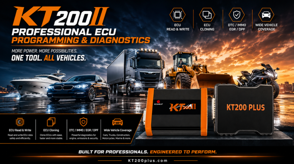KT200 Plus Supported ECU List