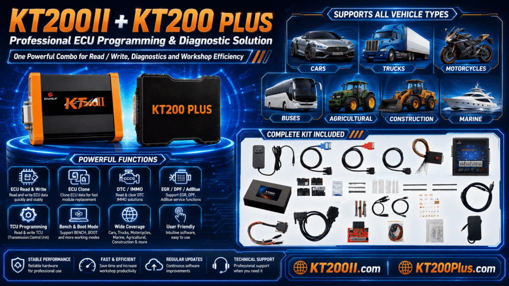 KT200 Plus ECU Recovery After a Failed Write