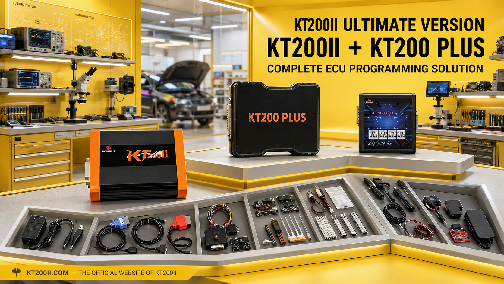 KT200 Plus Bench power supply current limit setup for safe ECU programming and overcurrent diagnosis