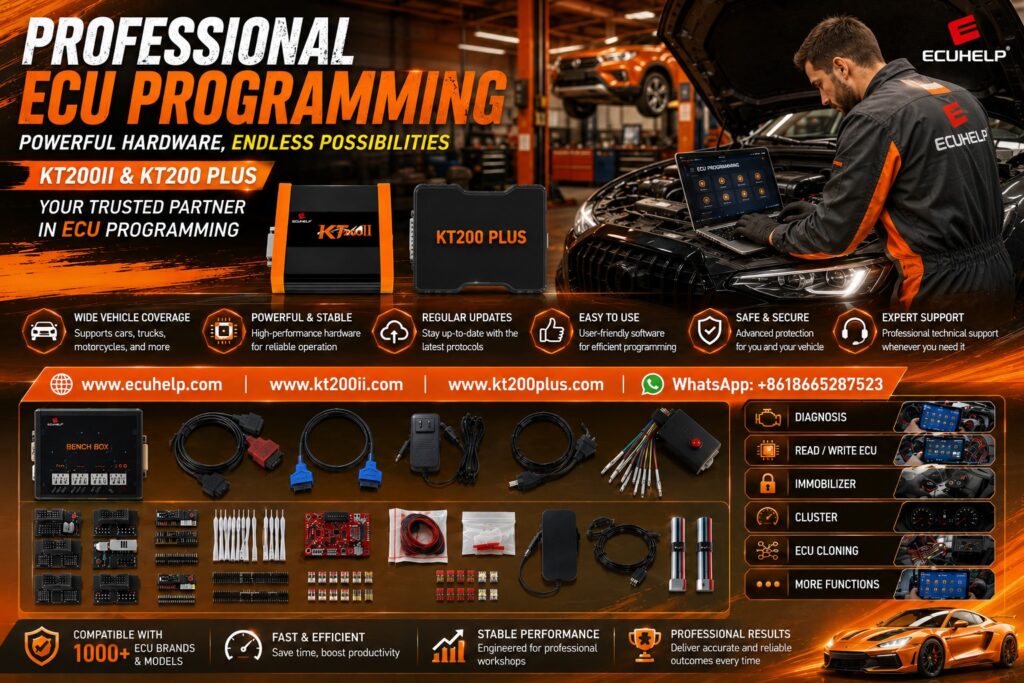 KT200 Plus Bosch EDC17C46 ECU programming guide for OBD Bench Boot backup and safe writing