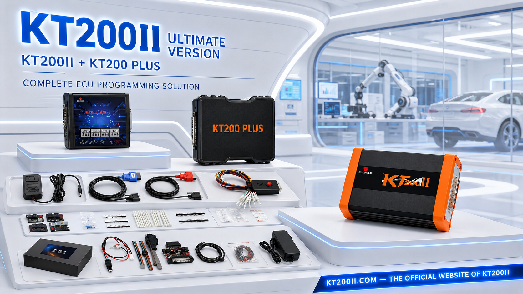 KT200 Plus Bosch MED17.5 ECU Bench and Boot programming with TC1766 processor