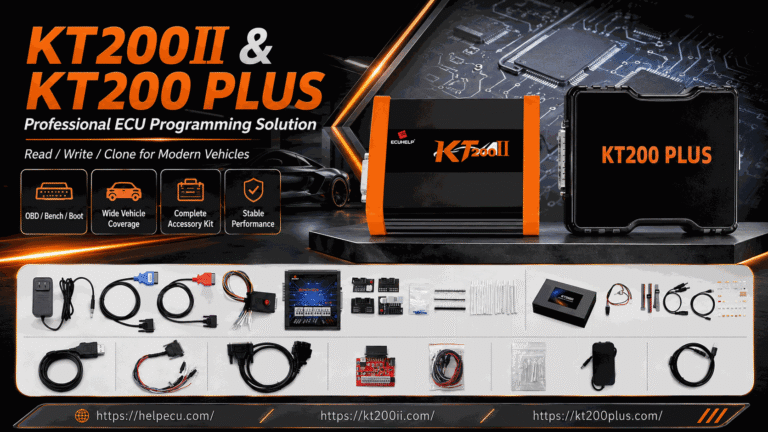 KT200 Plus DCM7.1AP ECU programming guide for Bench Boot backup and safe writing