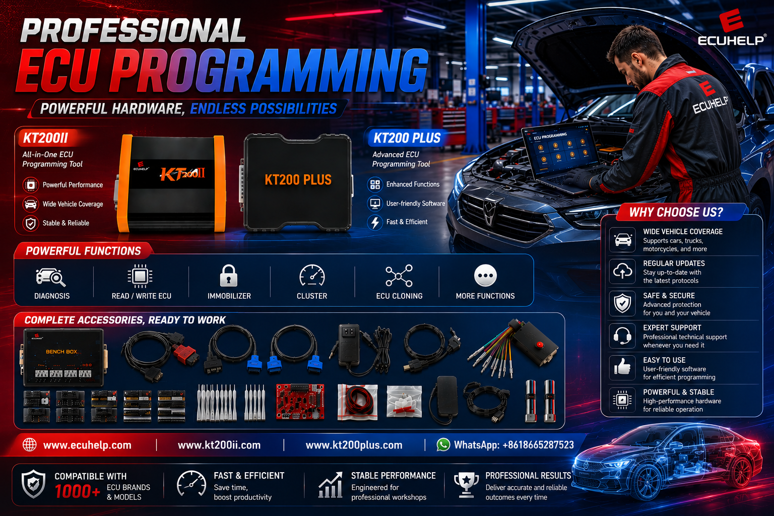 KT200 Plus ECU programming safety guide for professional technicians