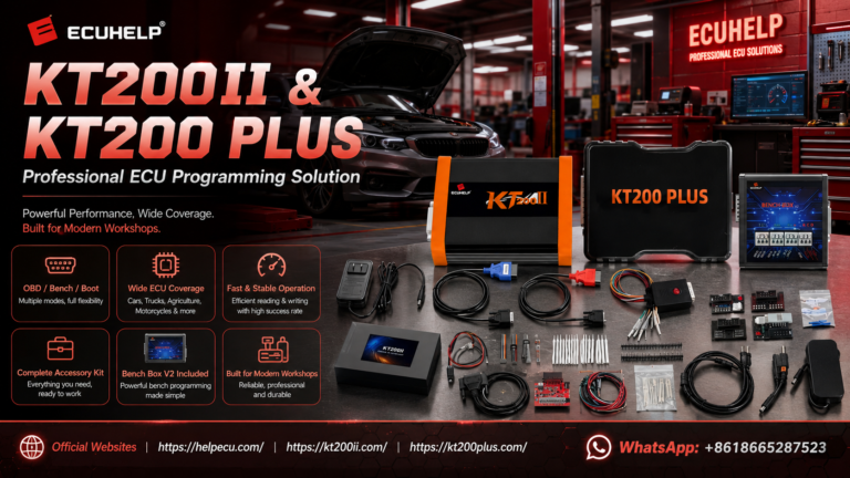 KT200 Plus ECU programming workflow guide for automotive technicians
