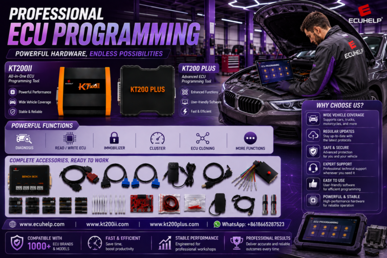 KT200II ECU Programmer for professional ECU cloning and replacement