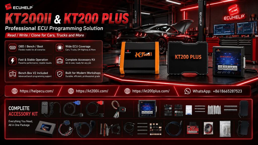 KT200 Plus Marelli 8GMF MPC5565 ECU programming guide for protocol selection backup and safe read write