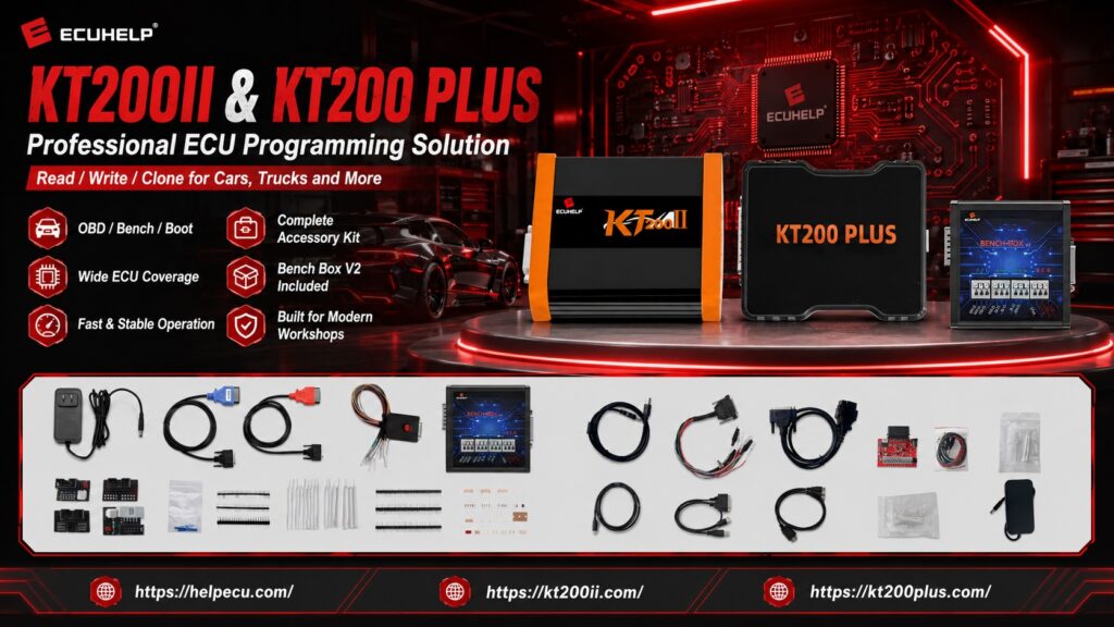 KT200 Plus SIMOS 18 ECU programming guide for OBD Bench Boot backup and safe writing