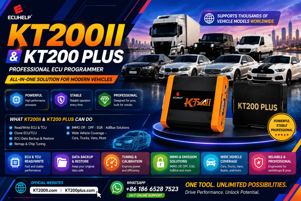 KT200 Plus CAN vs K-Line ECU Communication Guide