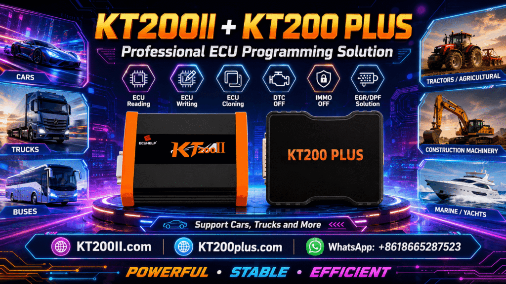 KT200 Plus ECU Connector Orientation and Pin Numbering Guide