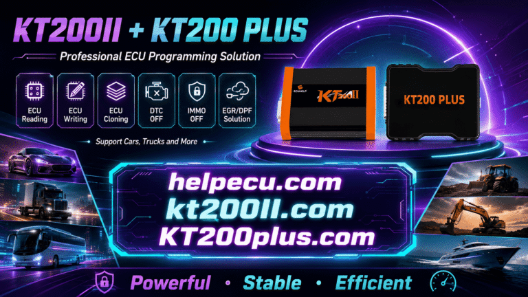 KT200 Plus JTAG Programming Guide for ECU Backup and Recovery