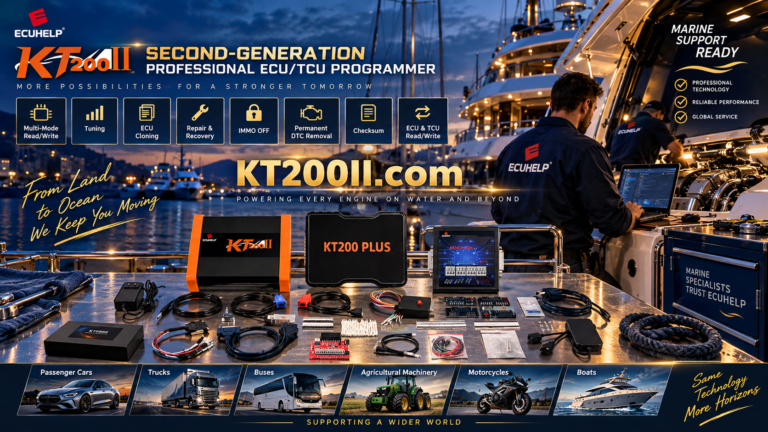KT200 Plus ECU file verification checksum and safe read write workflow