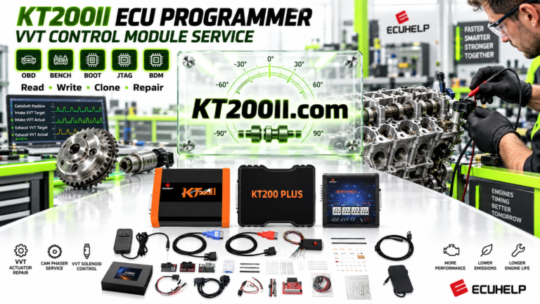 KT200PLUS ECU Programmer for ECU replacement and cloning workflow