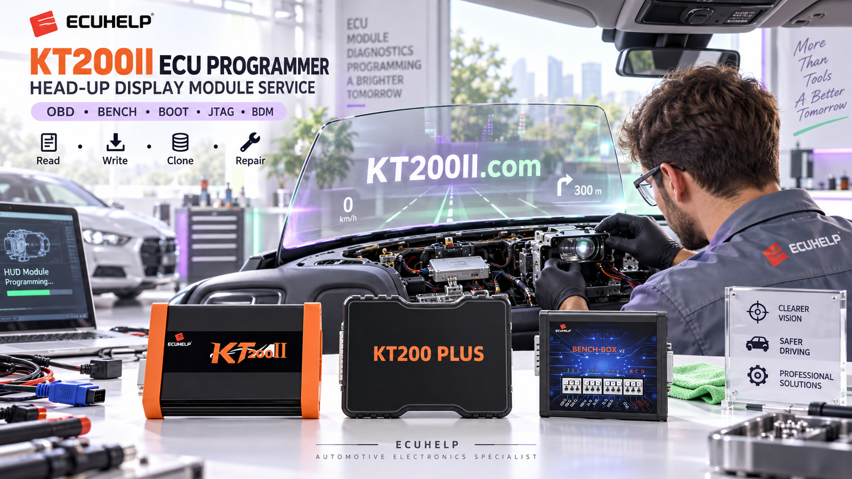 KT200PLUS ECU Programmer ECU replacement and cloning workflow guide