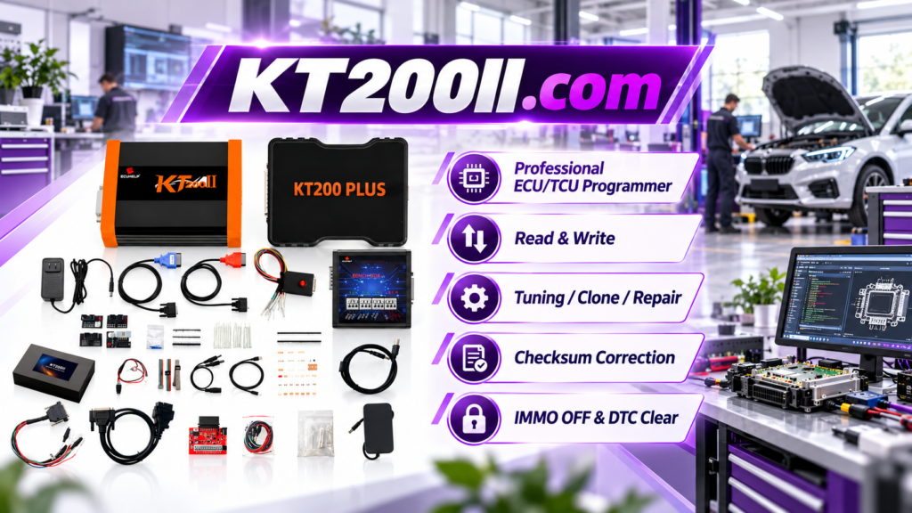 KT200 Plus programming Bosch MD1 MG1 ECU with Bench and Boot mode