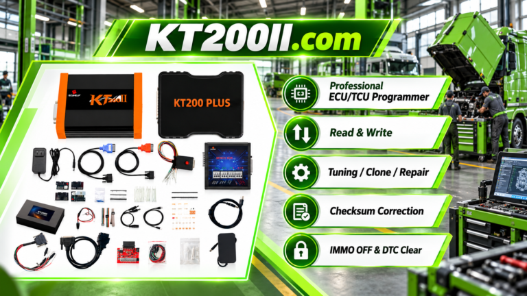 KT200 Plus ECU backup guide before programming operation