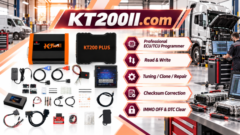 KT200 Plus ECU programming checklist before ECU reading and writing