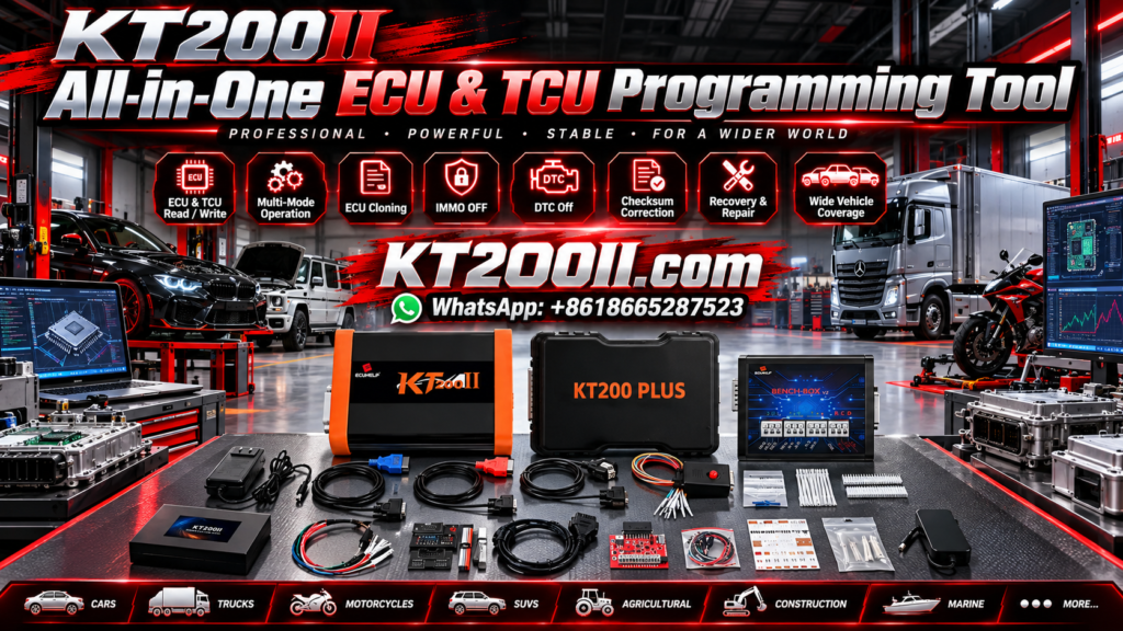 KT200 Plus ECU programming quality control checklist for professional automotive electronics workshops