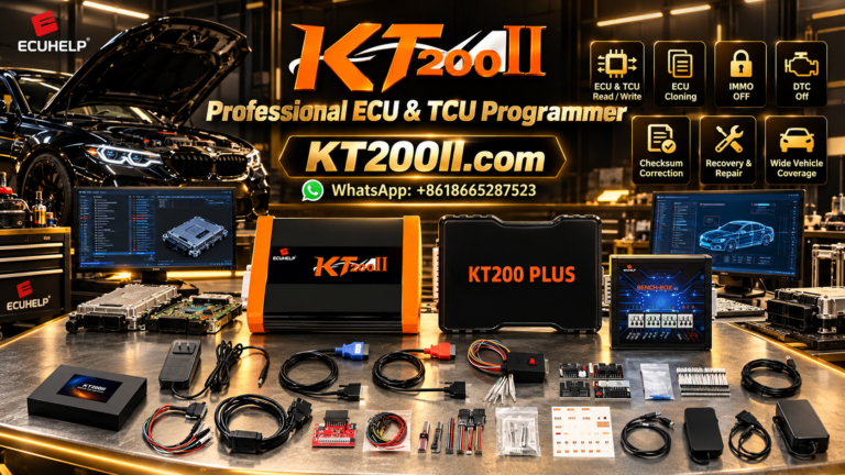 KT200 Plus OBD Bench Boot and JTAG ECU programming modes comparison