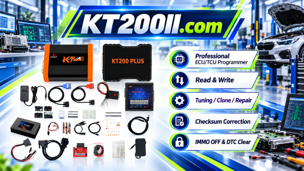 KT200 Plus TCU programming tool reading and writing transmission control module